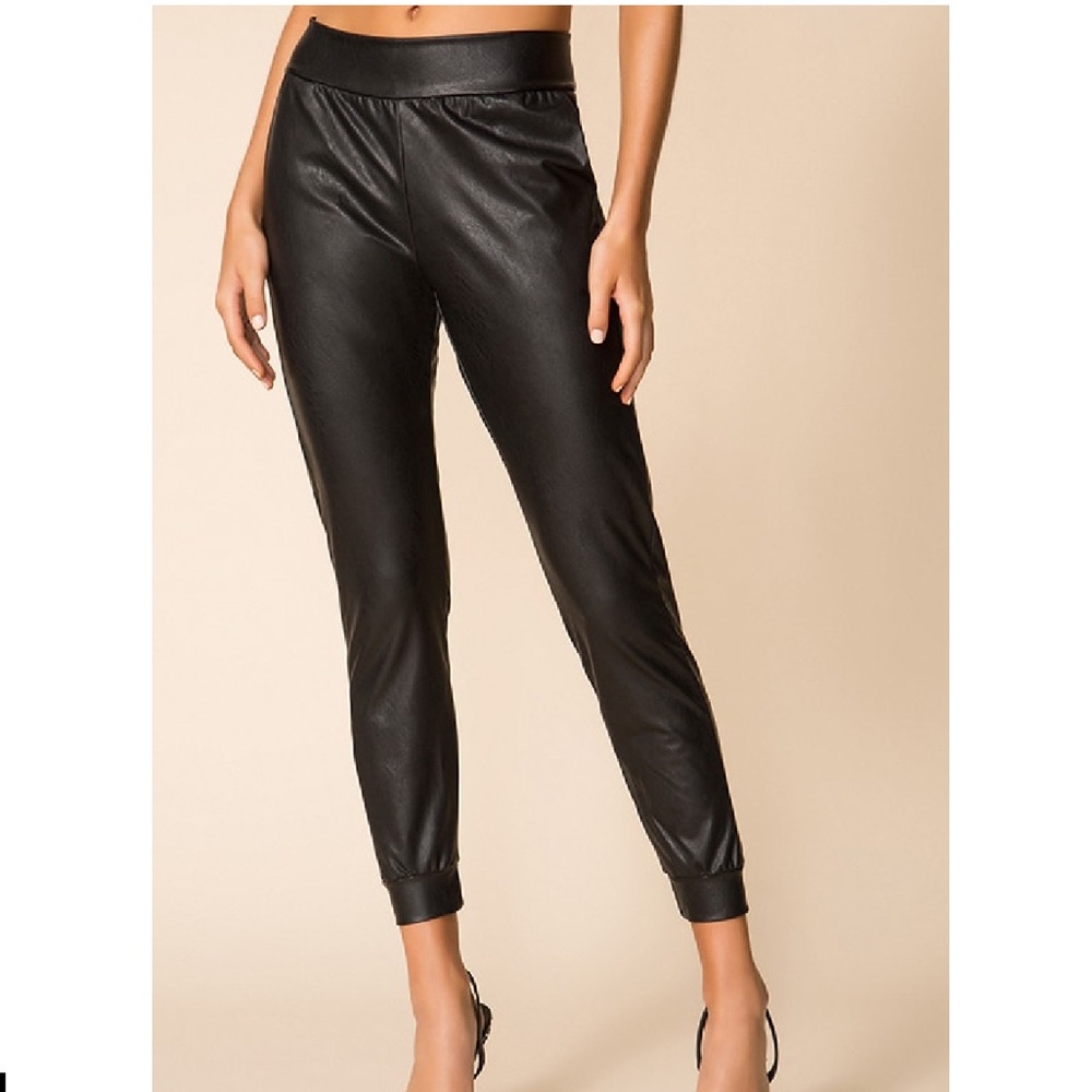 Commando Faux Leather Jogger - Size XS